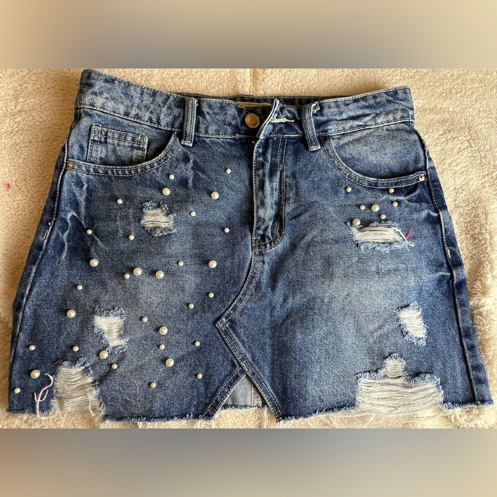 JEAN SKIRT ANGEL KISS